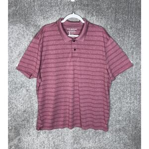 John Bartlett‎ Consensus Performance Polo Shirt Mens Size XL Red Breathable